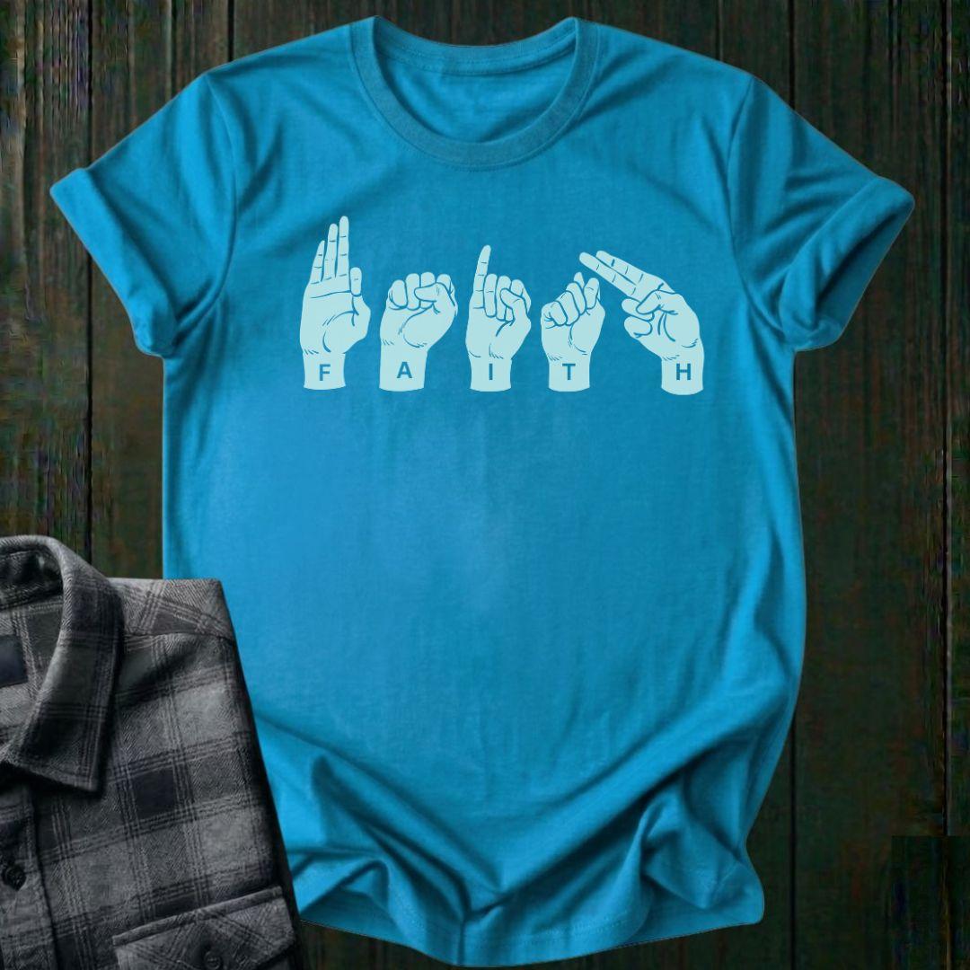 Faith, Sign Language, Unisex T-Shirt