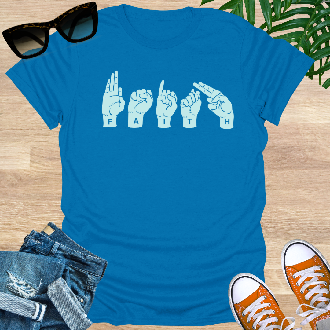 Faith, Sign Language, Unisex T-Shirt