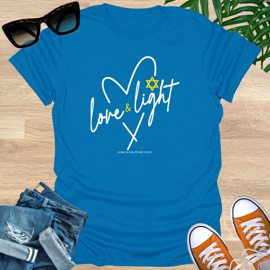 Love and Light Heart, Unisex T-Shirt