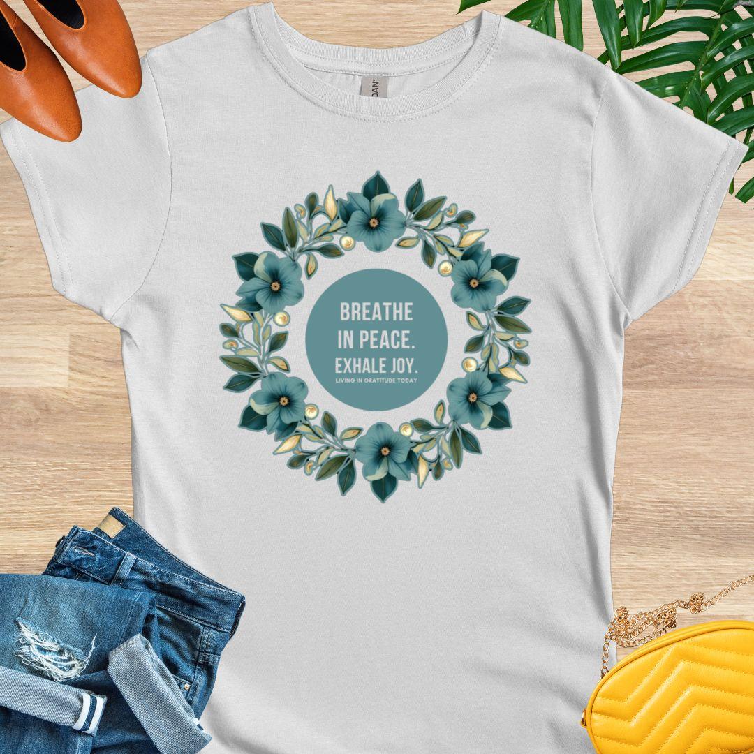 Breathe In Peace, Mandala, T-Shirt