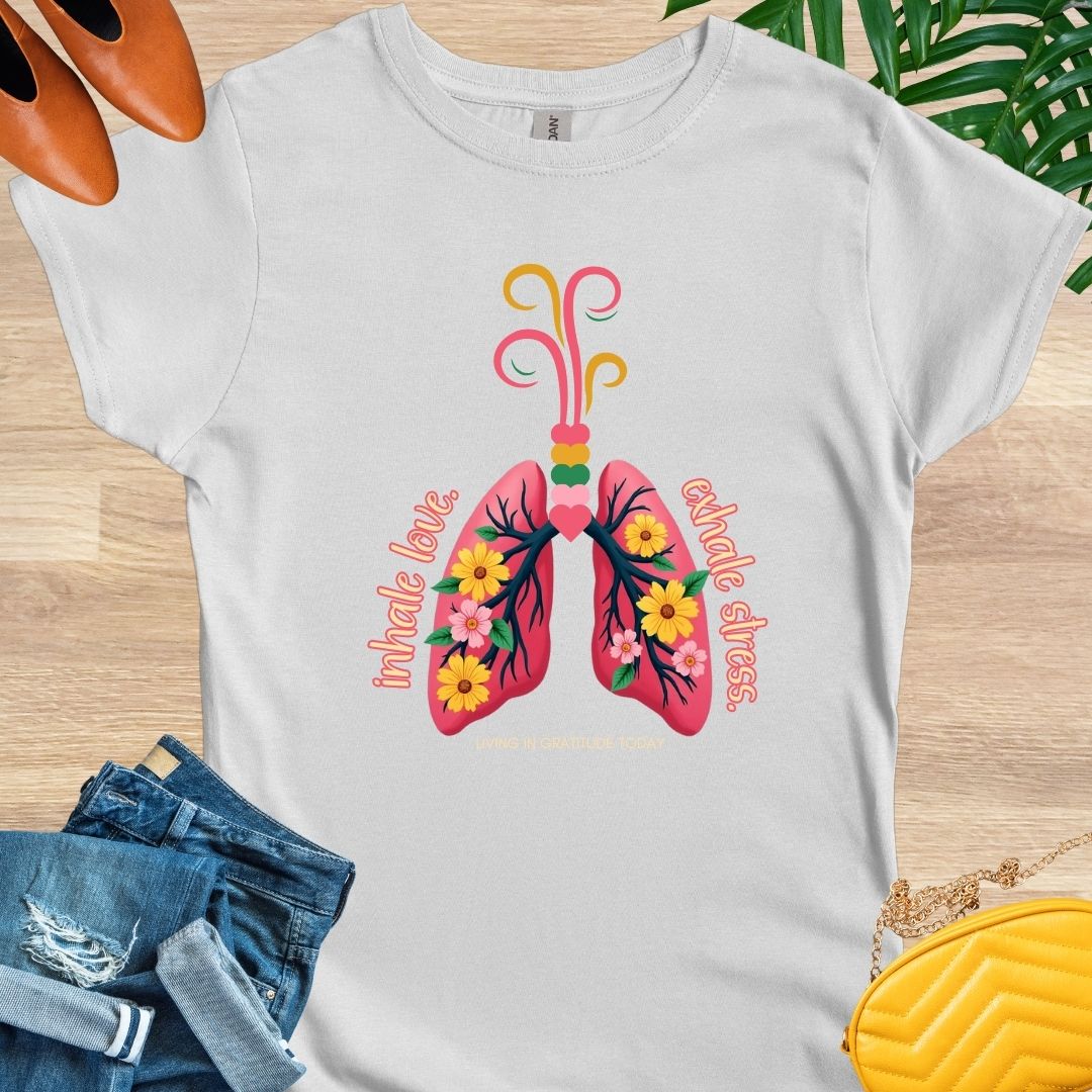 Inhale Love, Exhale Stress T-Shirt