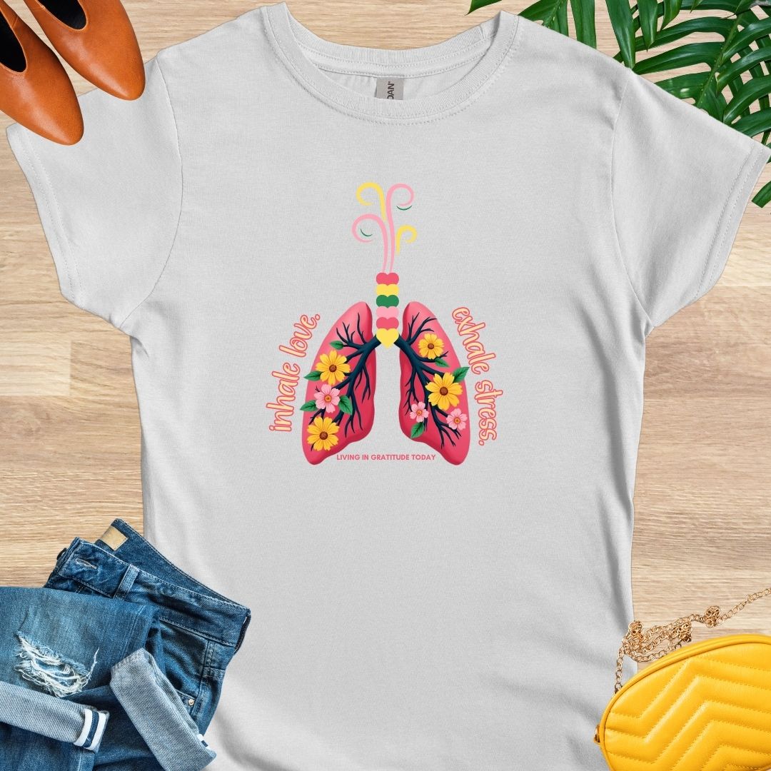 Inhale Love, Exhale Stress T-Shirt