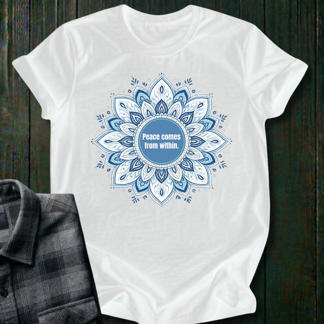 Peace Comes From Within, Mandala, Unisex T-Shirt
