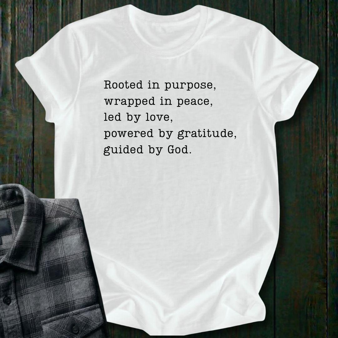 Powered by Gratitude, Unisex T-Shirt
