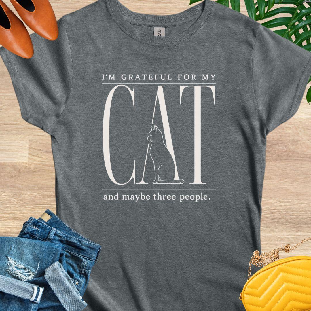 Grateful for My Cat T-shirt
